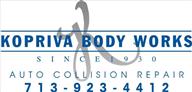Kopriva Body Works,Inc. 4619 Harrisburg Blvd, Houston, TX 77011 Kopriva Body Works,Inc. Logo